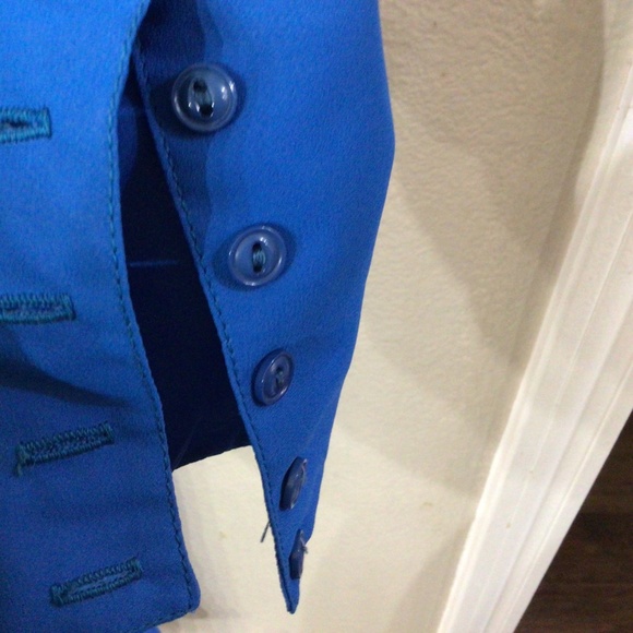 Vintage City Shirts by Melissa Lane royal blue dress. Size 10. - Picture 5 of 13